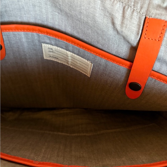 Orange Leather messenger bag by Jack Spade - Picture 5 of 7